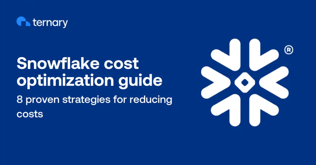 Blog graphic: Snowflake cost optimization