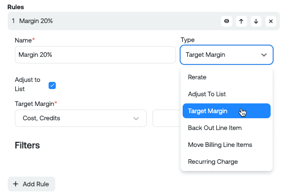 New MSP Billing Rule – Target Margin