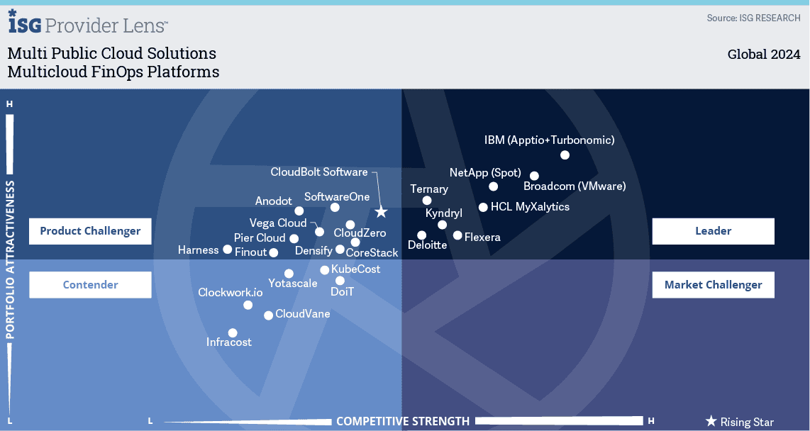 ISG Multi-Cloud FinOps Vendor Assessment - Ternary is a Leader