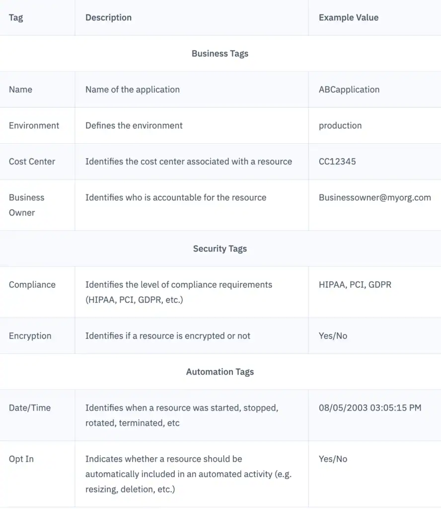Cost allocation guide from the FinOps Foundation detailing types of tags