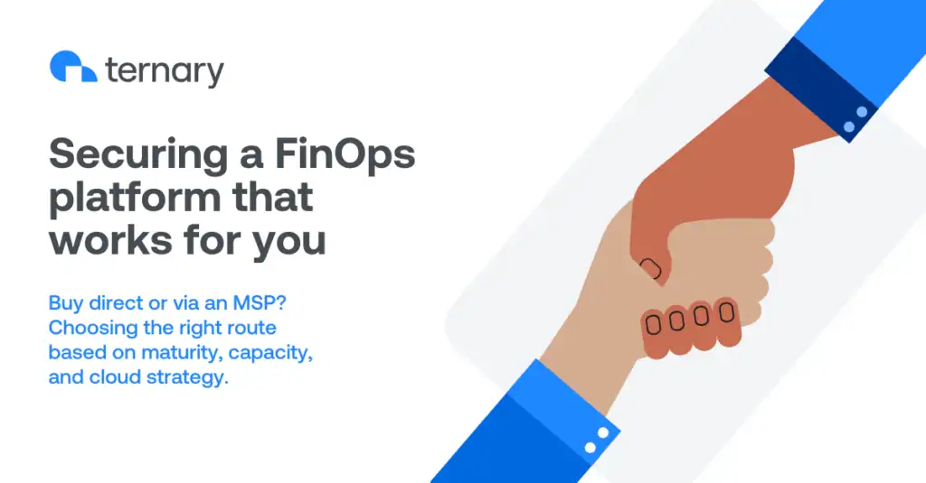 Blog graphic: Buying a FinOps platform.