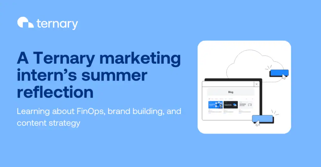 A Ternary marketing intern's summer reflection