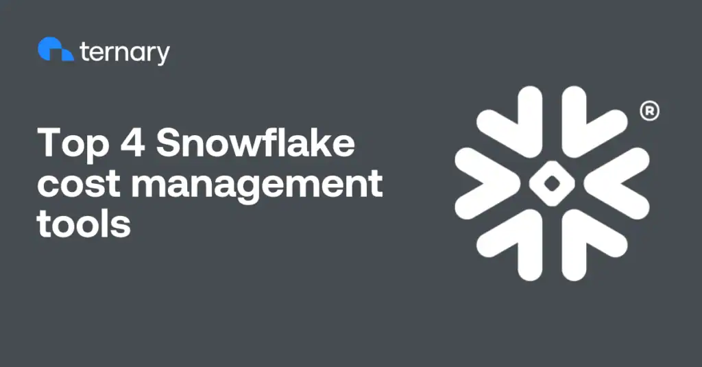 Top 4 Snowflake cost management and optimization tools