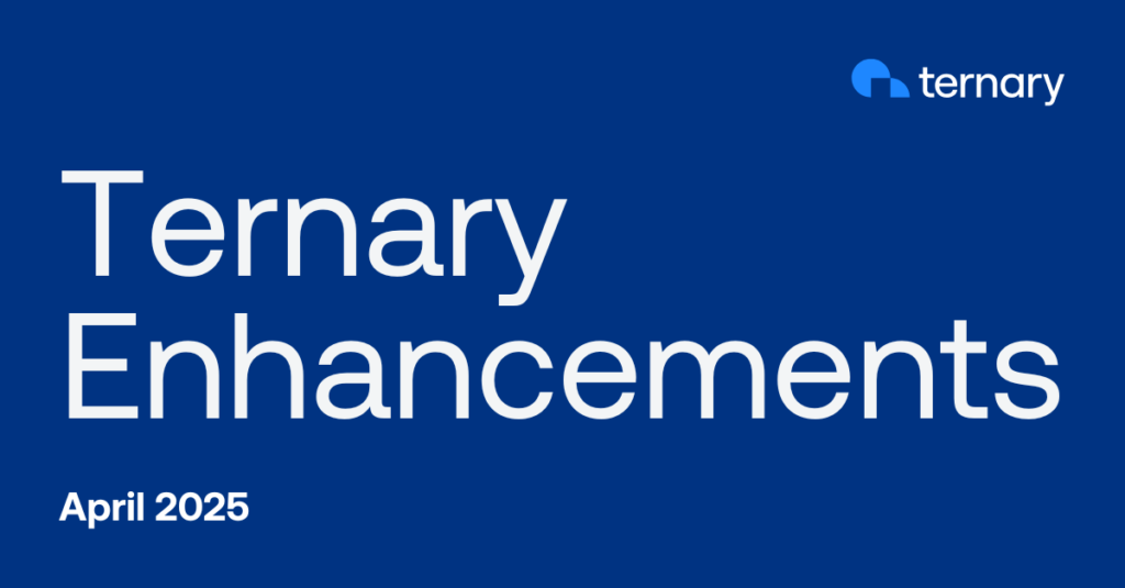 Ternary FinOps roundup April 2025